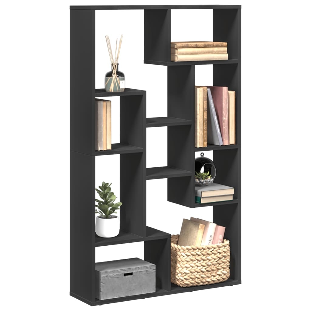 VidaXL Boekenkast 72x20x120 cm bewerkt hout zwart