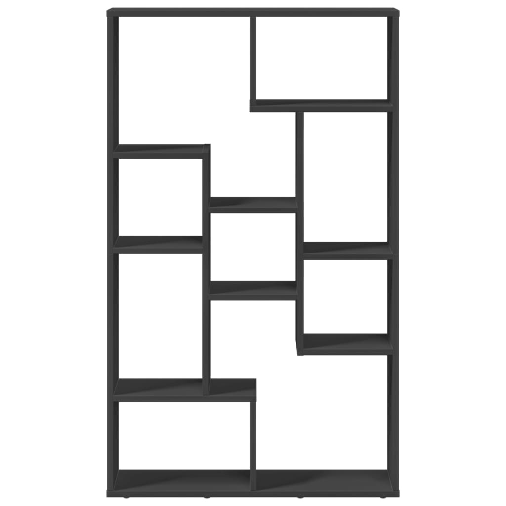 VidaXL Boekenkast 72x20x120 cm bewerkt hout zwart