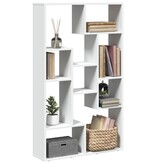 VidaXL Boekenkast 72x20x120 cm bewerkt hout wit