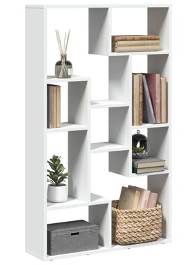 VidaXL Boekenkast 72x20x120 cm bewerkt hout wit