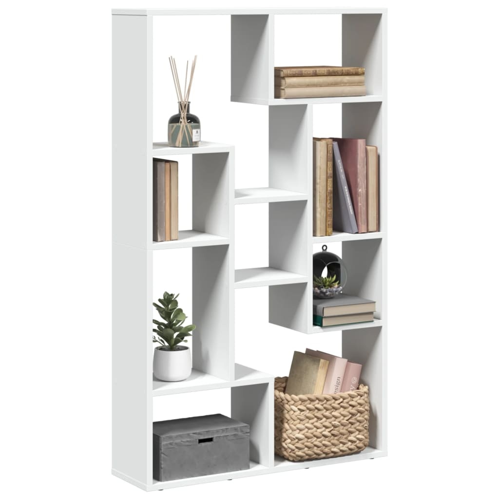 VidaXL Boekenkast 72x20x120 cm bewerkt hout wit