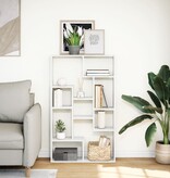 VidaXL Boekenkast 72x20x120 cm bewerkt hout wit