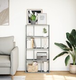 VidaXL Boekenkast 60x20x120 cm bewerkt hout betongrijs