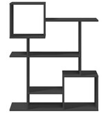 VidaXL Kamerscherm / boekenkast 92x29x112 cm bewerkt hout zwart