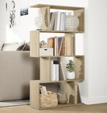 VidaXL Kamerscherm / boekenkast 4-laags 70x24x129 cm hout sonoma eiken
