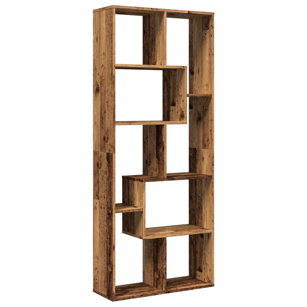 VidaXL Kamerscherm / boekenkast 67x25x161,5 cm hout oud houtkleur