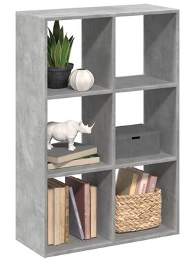 VidaXL Kamerscherm / boekenkast 69,5x29x103,5 cm hout betongrijs