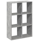 VidaXL Kamerscherm / boekenkast 69,5x29x103,5 cm hout betongrijs