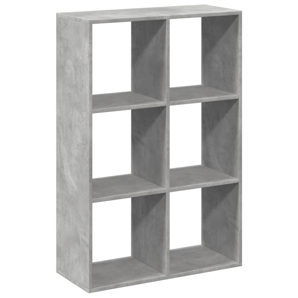 VidaXL Kamerscherm / boekenkast 69,5x29x103,5 cm hout betongrijs