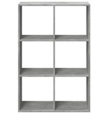 VidaXL Kamerscherm / boekenkast 69,5x29x103,5 cm hout betongrijs
