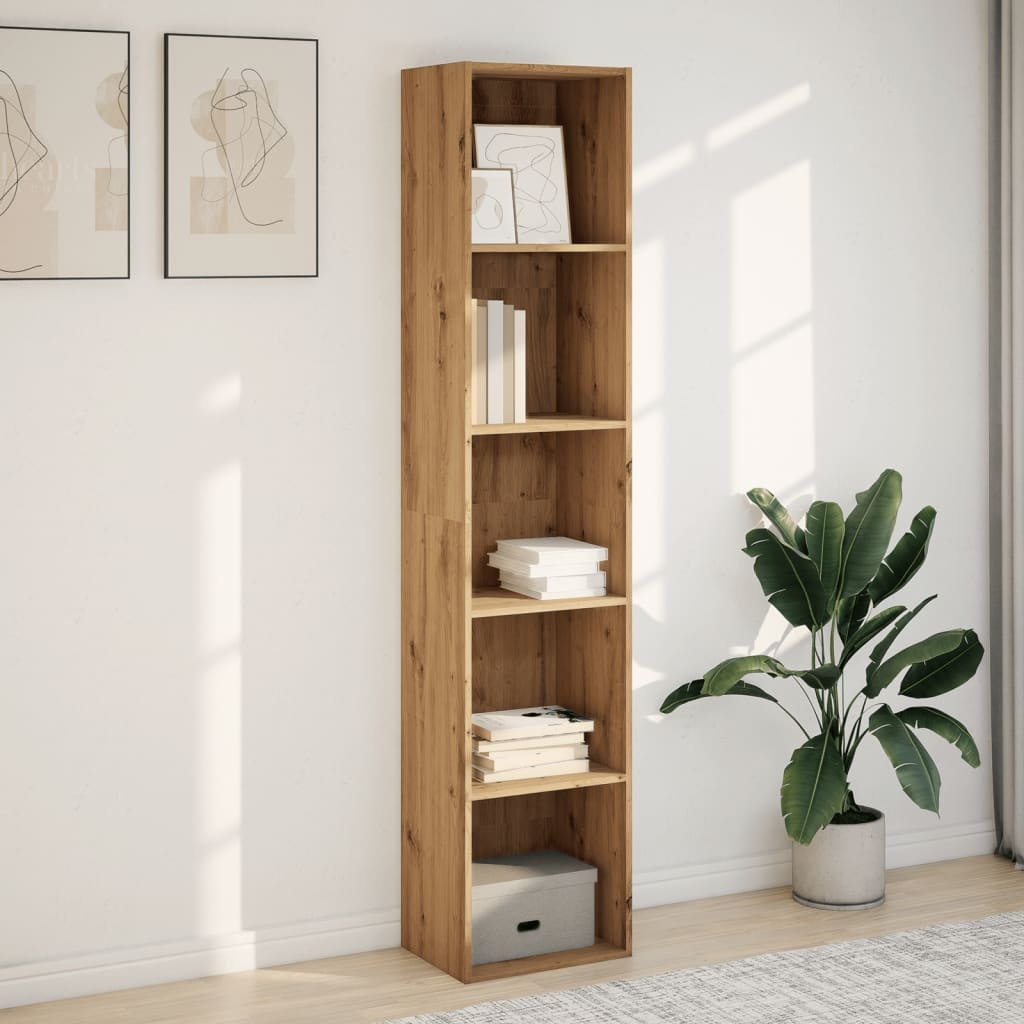 VidaXL Boekenkast 40x30x189 cm bewerkt hout artisanaal eikenkleurig