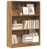 VidaXL Boekenkast 80x24x109 cm bewerkt hout artisanaal eikenkleurig