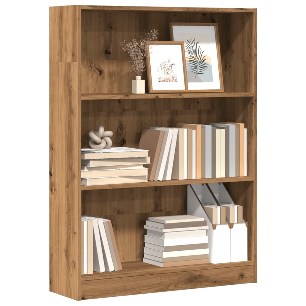 VidaXL Boekenkast 80x24x109 cm bewerkt hout artisanaal eikenkleurig