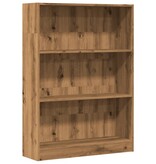 VidaXL Boekenkast 80x24x109 cm bewerkt hout artisanaal eikenkleurig