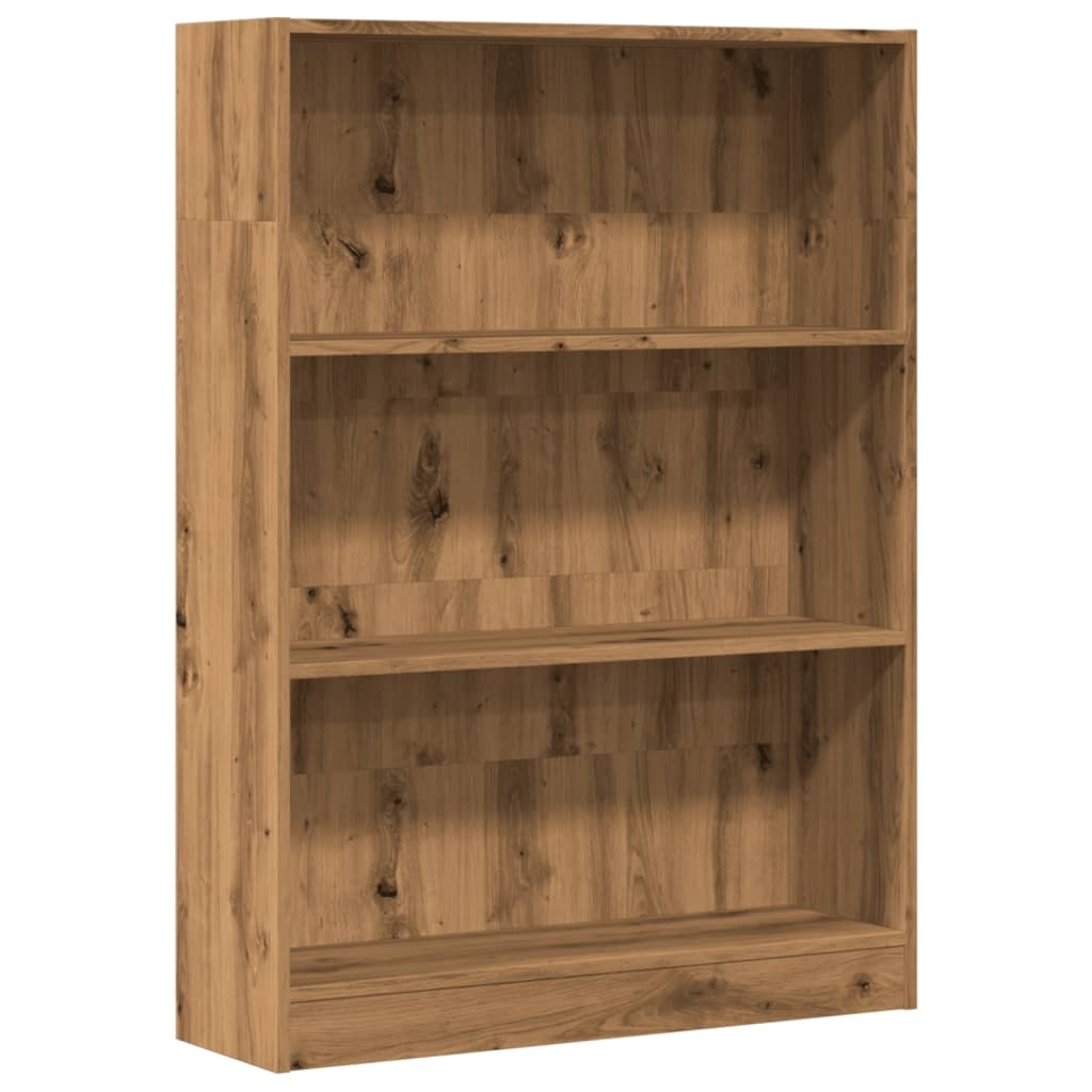 VidaXL Boekenkast 80x24x109 cm bewerkt hout artisanaal eikenkleurig
