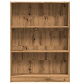 VidaXL Boekenkast 80x24x109 cm bewerkt hout artisanaal eikenkleurig