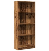 VidaXL Boekenkast 60x24x143 cm bewerkt hout oud houtkleurig