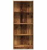 VidaXL Boekenkast 60x24x143 cm bewerkt hout oud houtkleurig