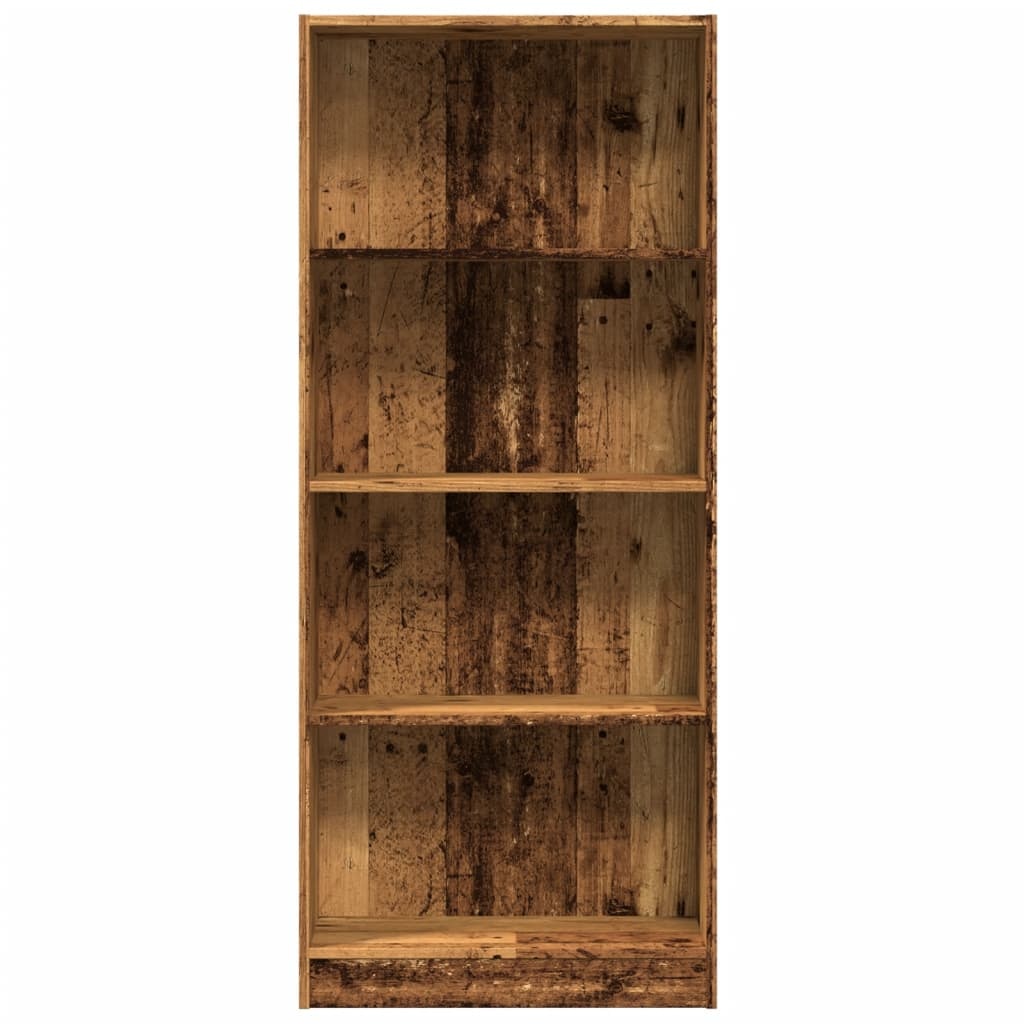 VidaXL Boekenkast 60x24x143 cm bewerkt hout oud houtkleurig