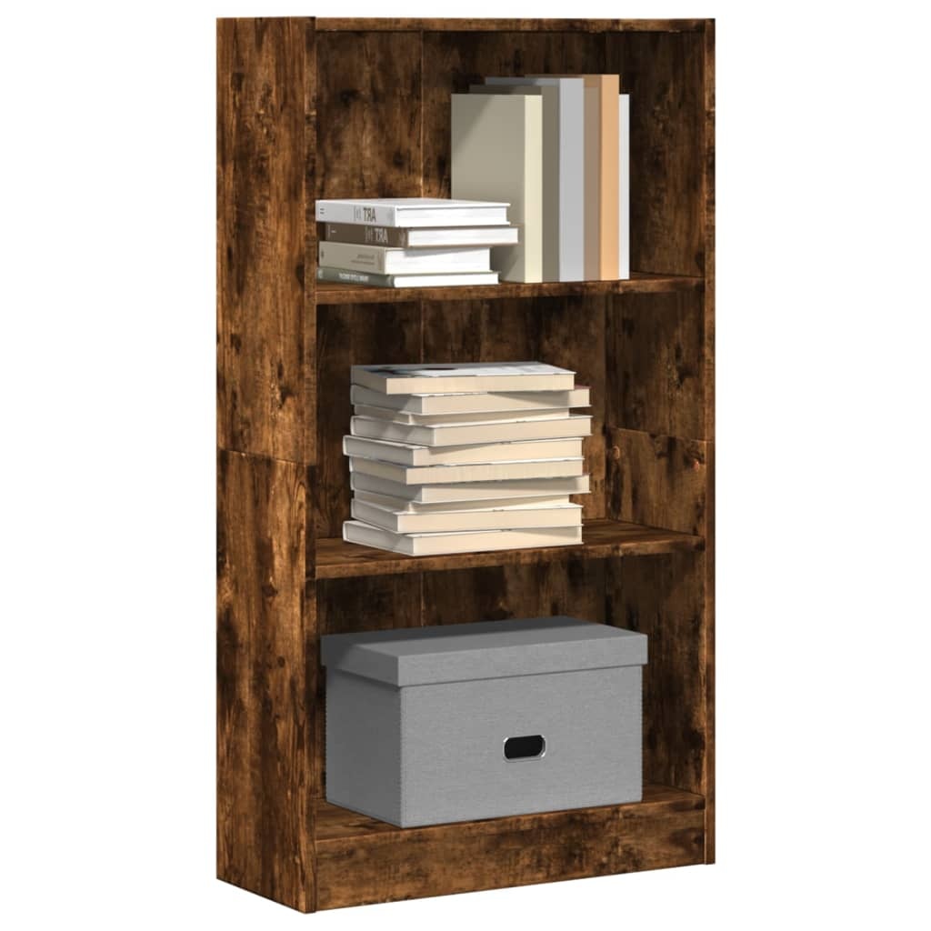 VidaXL Boekenkast 60x24x109 cm bewerkt hout gerookt eikenkleurig