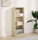 VidaXL Boekenkast 40x24x109 cm bewerkt hout sonoma eikenkleurig