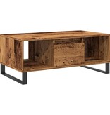 VidaXL Salontafel 90x50x36,5 cm bewerkt hout oud houtkleurig