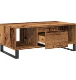 VidaXL Salontafel 90x50x36,5 cm bewerkt hout oud houtkleurig