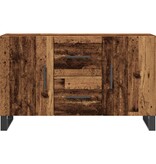 VidaXL Dressoir 100x36x60 cm bewerkt hout oud houtkleurig