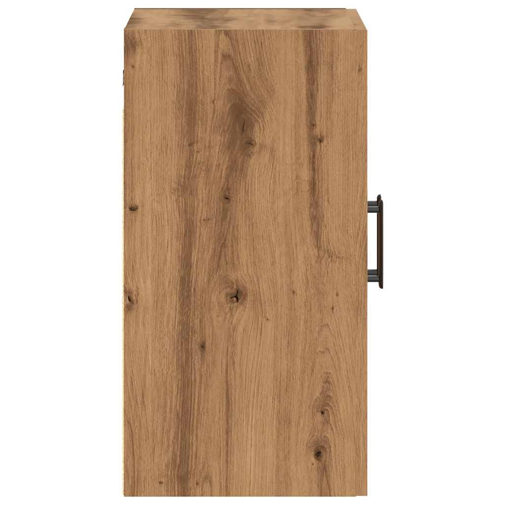 VidaXL Wandkast 60x31x60 cm bewerkt hout artisanaal eikenkleurig