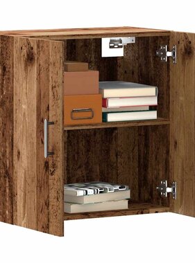VidaXL Wandkast 60x31x60 cm bewerkt hout oud houtkleurig