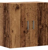 VidaXL Wandkast 60x31x60 cm bewerkt hout oud houtkleurig