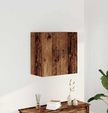 VidaXL Wandkast 60x31x60 cm bewerkt hout oud houtkleurig