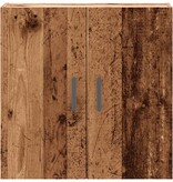 VidaXL Wandkast 60x31x60 cm bewerkt hout oud houtkleurig