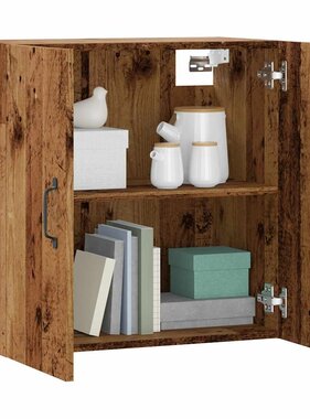 VidaXL Wandkast 60x31x60 cm bewerkt hout oud houtkleurig