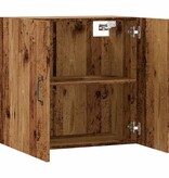 VidaXL Wandkast 60x31x60 cm bewerkt hout oud houtkleurig