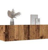 VidaXL Tv-meubels 2 st wandgemonteerd 100x30x30 cm oud houtkleurig