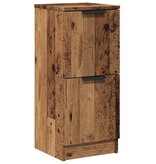 VidaXL Dressoir 30x30x70 cm bewerkt hout oud houtkleurig
