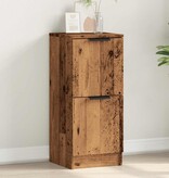 VidaXL Dressoir 30x30x70 cm bewerkt hout oud houtkleurig
