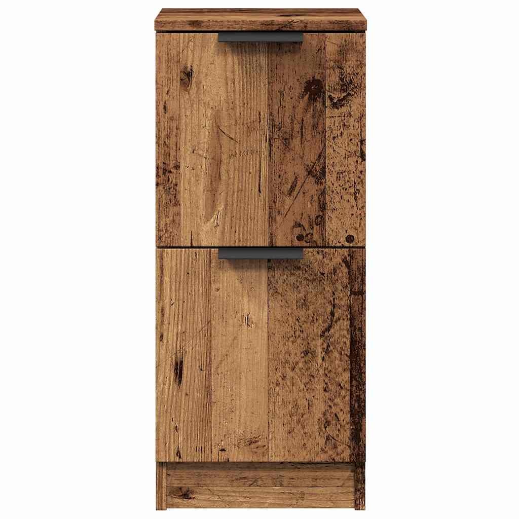 VidaXL Dressoir 30x30x70 cm bewerkt hout oud houtkleurig