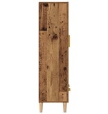 VidaXL Hoge kast 70x31x115 cm bewerkt hout oud houtkleurig