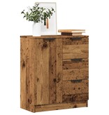 VidaXL Dressoir 60x30x70 cm bewerkt hout oud houtkleurig