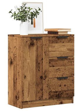 VidaXL Dressoir 60x30x70 cm bewerkt hout oud houtkleurig