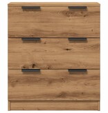 VidaXL Dressoir 60x30x70 cm bewerkt hout artisan eikenkleurig