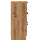 VidaXL Dressoir 60x30x70 cm bewerkt hout artisan eikenkleurig
