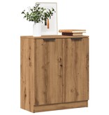VidaXL Dressoir 60x30x70 cm bewerkt hout artisanaal eikenkleurig