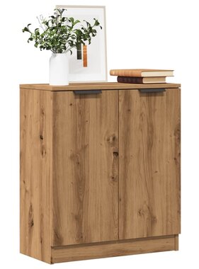 VidaXL Dressoir 60x30x70 cm bewerkt hout artisanaal eikenkleurig