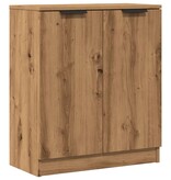 VidaXL Dressoir 60x30x70 cm bewerkt hout artisanaal eikenkleurig