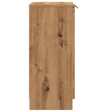 VidaXL Dressoir 60x30x70 cm bewerkt hout artisanaal eikenkleurig