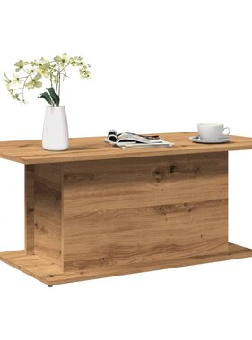 VidaXL Salontafel 102x55,5x40 cm bewerkt hout artisanaal eikenkleur