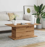 VidaXL Salontafel 102x55,5x40 cm bewerkt hout artisanaal eikenkleur